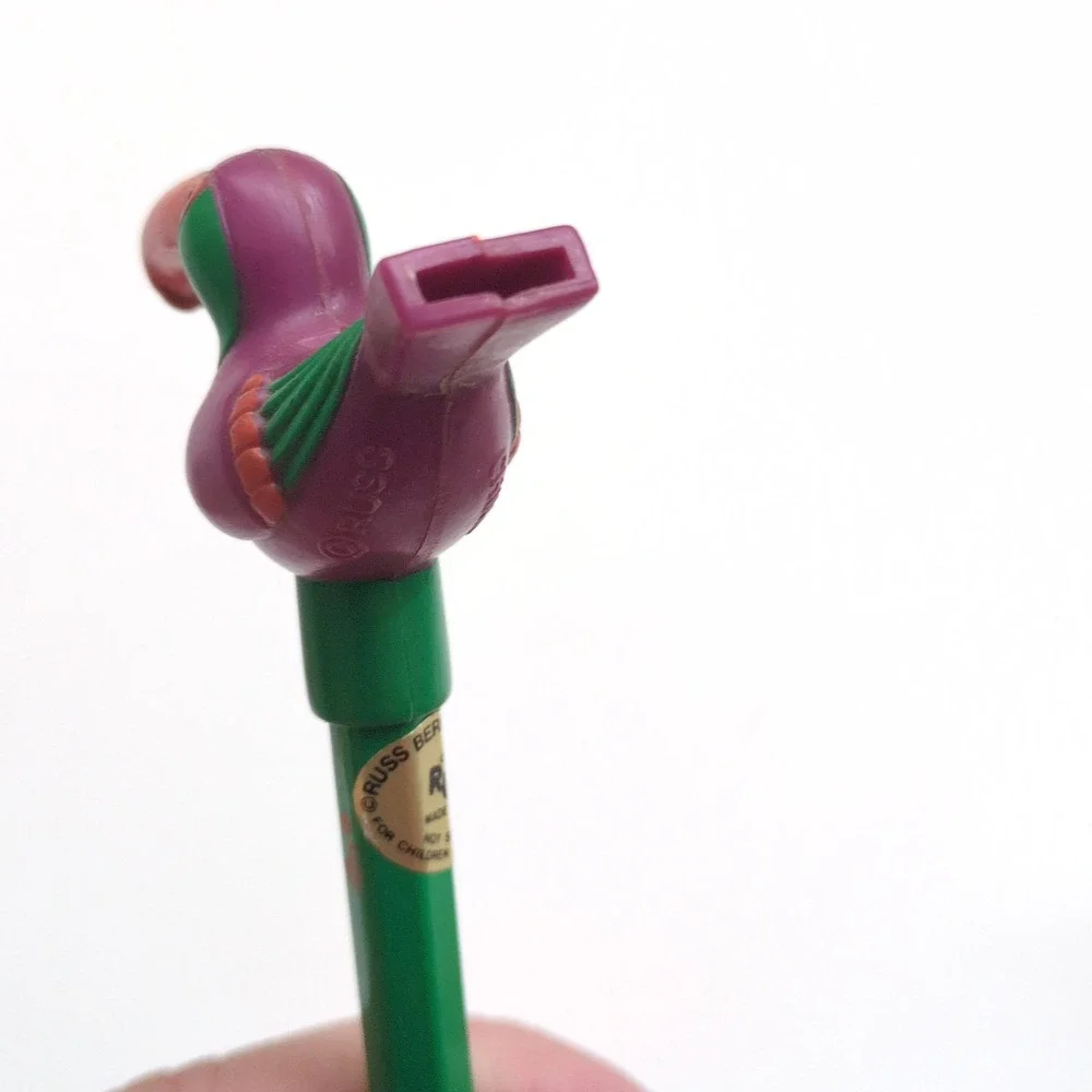 11 Vtg 80s 90s Russ Novelty Unused Pencils w/ Toppers Animal Holiday Fuzzy